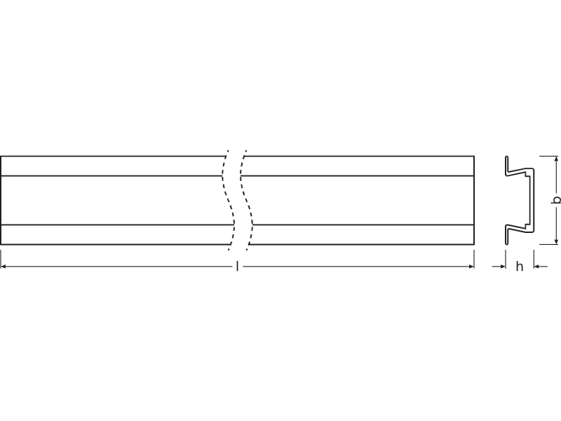 Ledvance Flat Profiles for LED Strips -PF01/UW/22X6/10/2