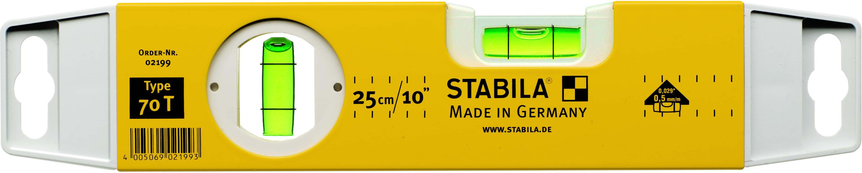 Stabila Wasserwaage 70T, 25cm