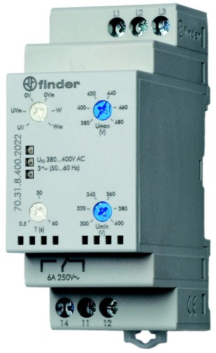 Finder 3-Phasenüberwachung 380-415 V AC 70.31.8.400.2022 - 703184002022