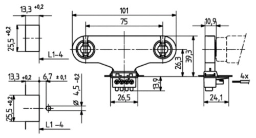 BJB Lampholder G13 for BJB connector - 26.305.1001.50