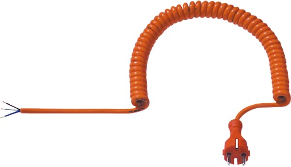 Bachmann Spiralleitung PUR 2,5m,orange 665.870