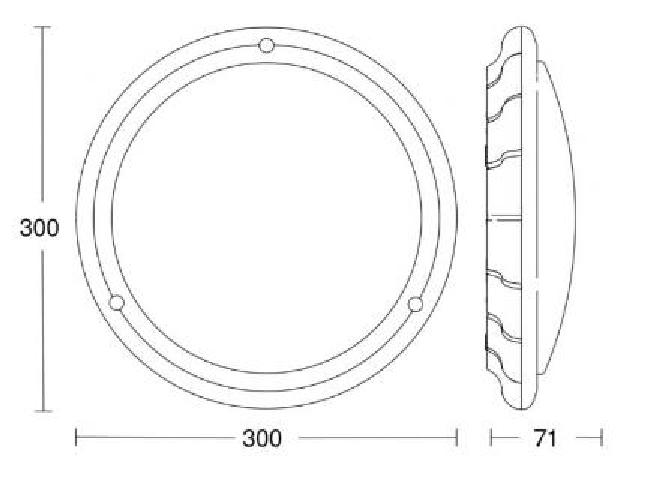 Steinel Professional LED HF-Sensor-Innenleuchte RS PRO LED S1 IP65 15W 3000K