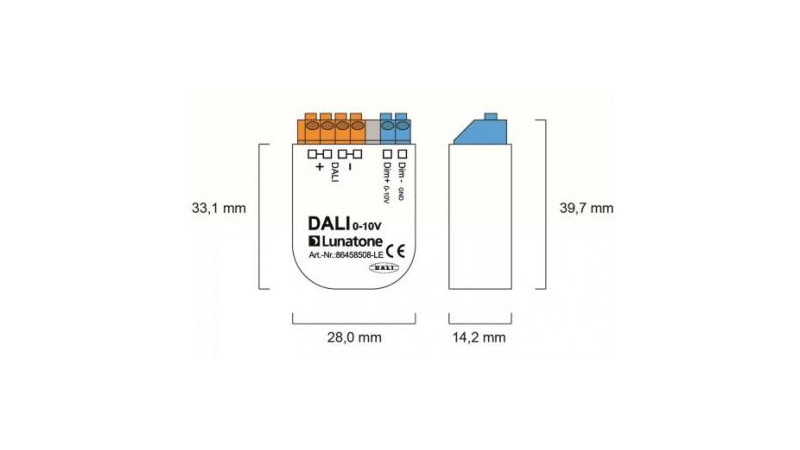 Lunatone Light Management DALI to 0-10V Interface 86458508-LE