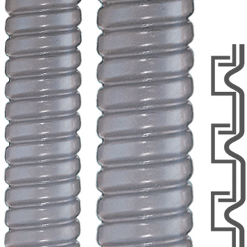 Flexa Metallschutzschlauch flÃ¼ssigkeitsdicht SPR-PVC-AS AD10/10gr