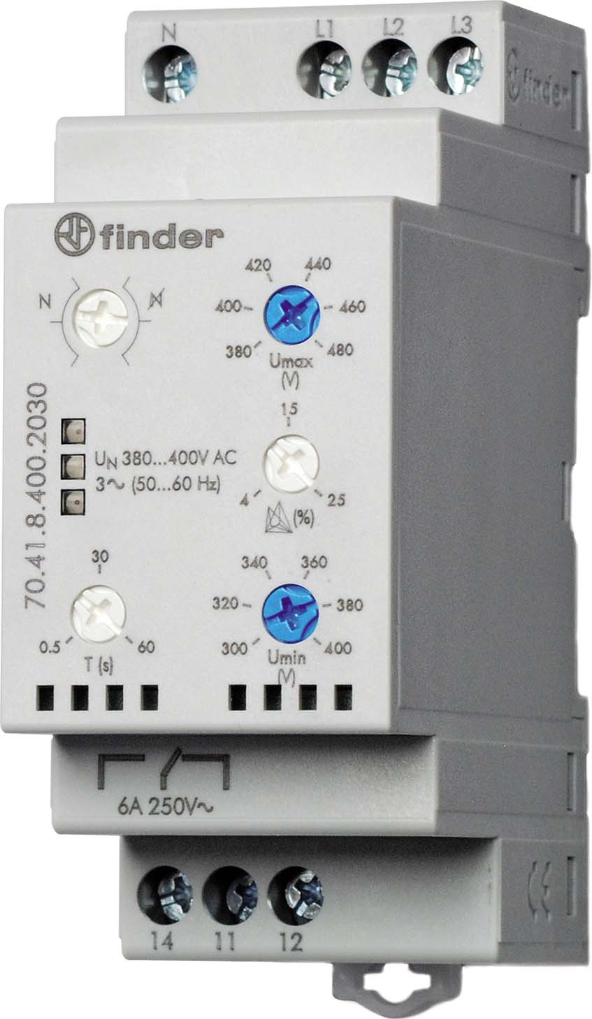 Finder 3-Phasenüberwachung 380-415 V AC 70.41.8.400.2030 - 704184000000