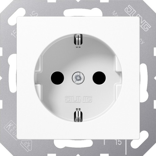 Jung SCHUKO-Steckdose o. Kralle alpinweiß A 1520 N WW - A1520NWW günstig online kaufen