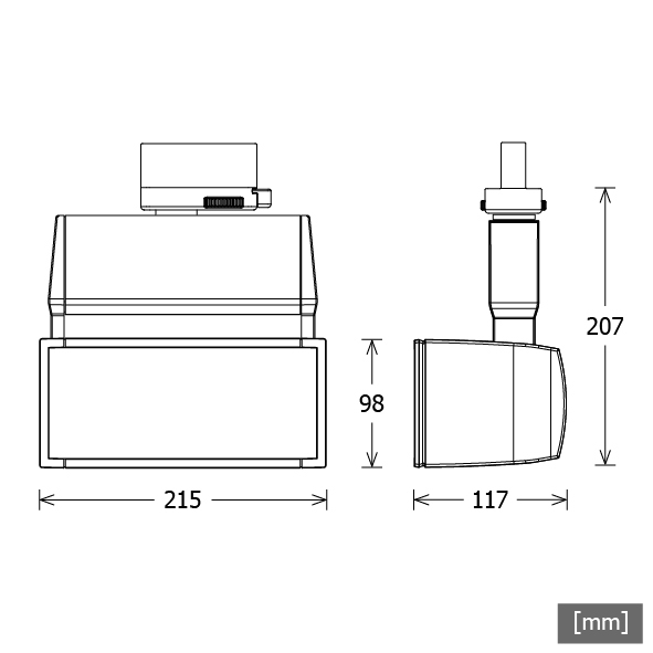 LTS Licht&Leuchten LED-Stromschienenstrahler 4000K silber EL 304.40.2 - 646384