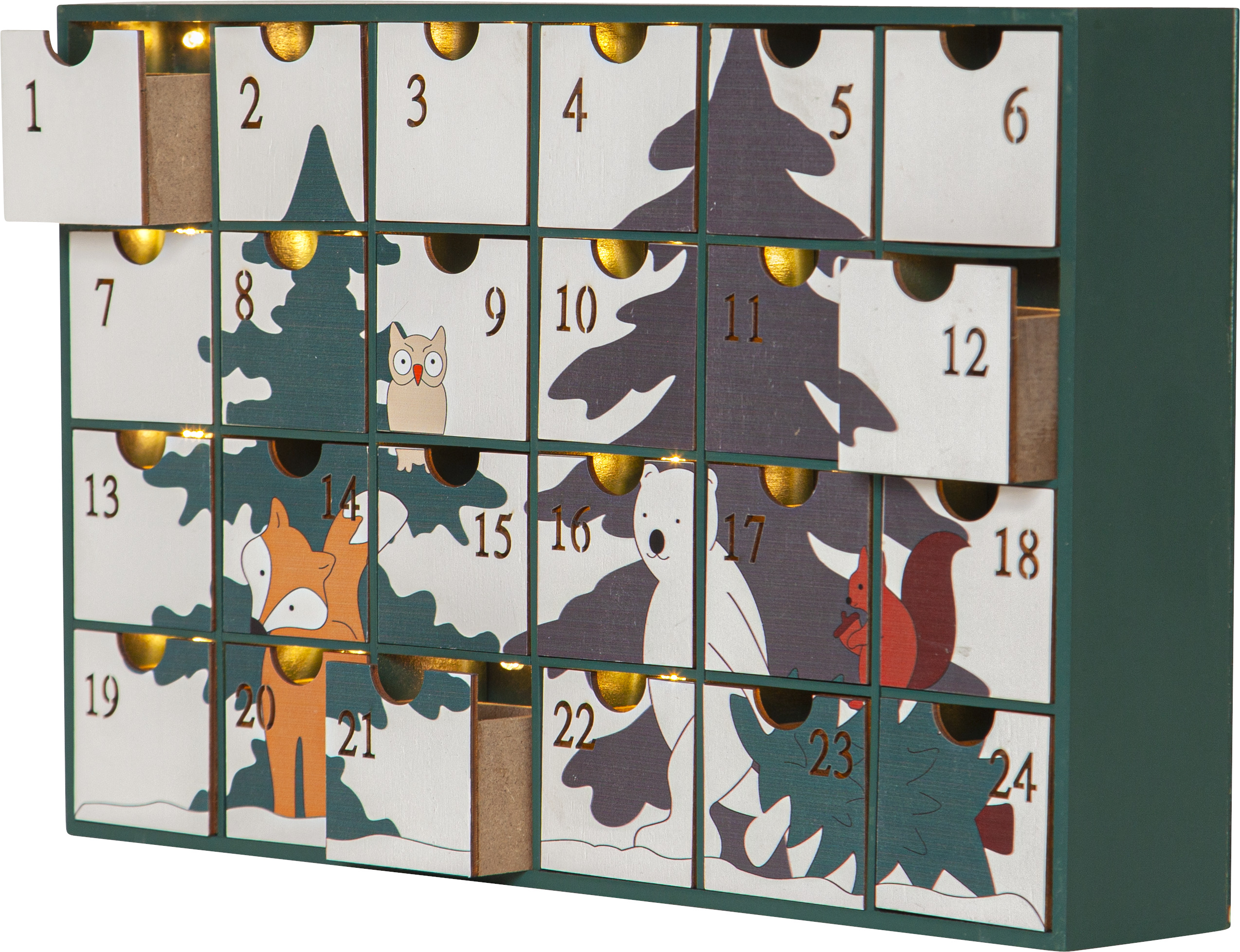 Star Trading LED-Adventskalender 24 Schubladen 271-86