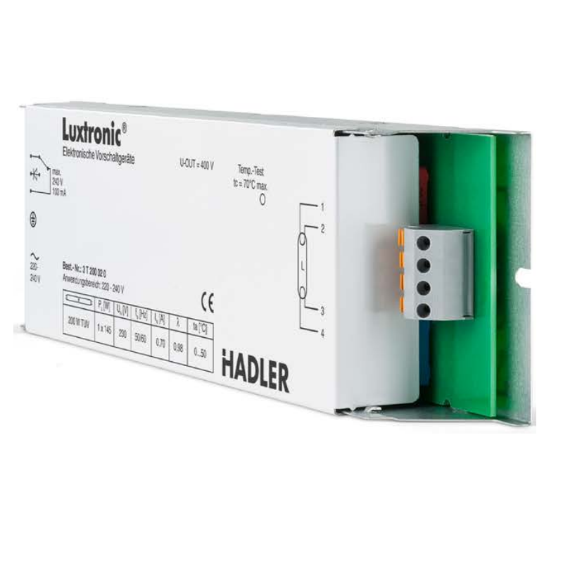 Hadler electronical ballast ECG Luxtronic Linear V UV 200W, 220-240V, 50-60Hz
