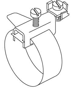 HKL Erdungs-Bandschelle mit Anschlußklemme 37/0