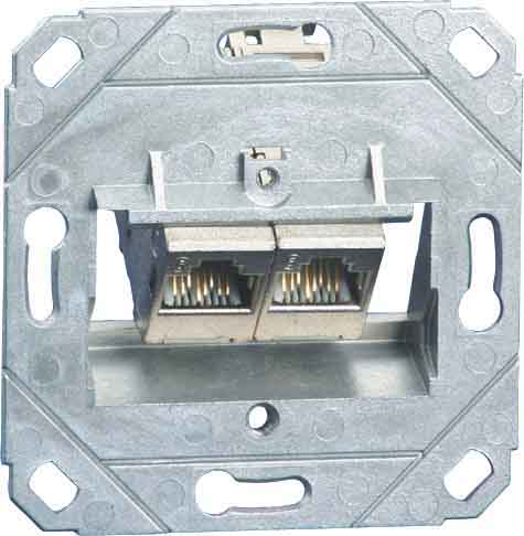 Metz Connect Anschlussdose C6Amodul UP0 2Port 180 TN C6Amod-2UP0-180