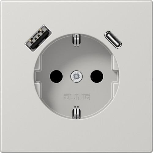 Jung SCHUKO Steckdose mit USB Typ AC LS 1520-15 CA LG - LS1520-15CALG günstig online kaufen