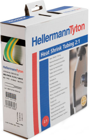 HellermannTyton Schrumpfschlauch D 3,2/1,6 trans HIS-1/8-POX-CL 10m
