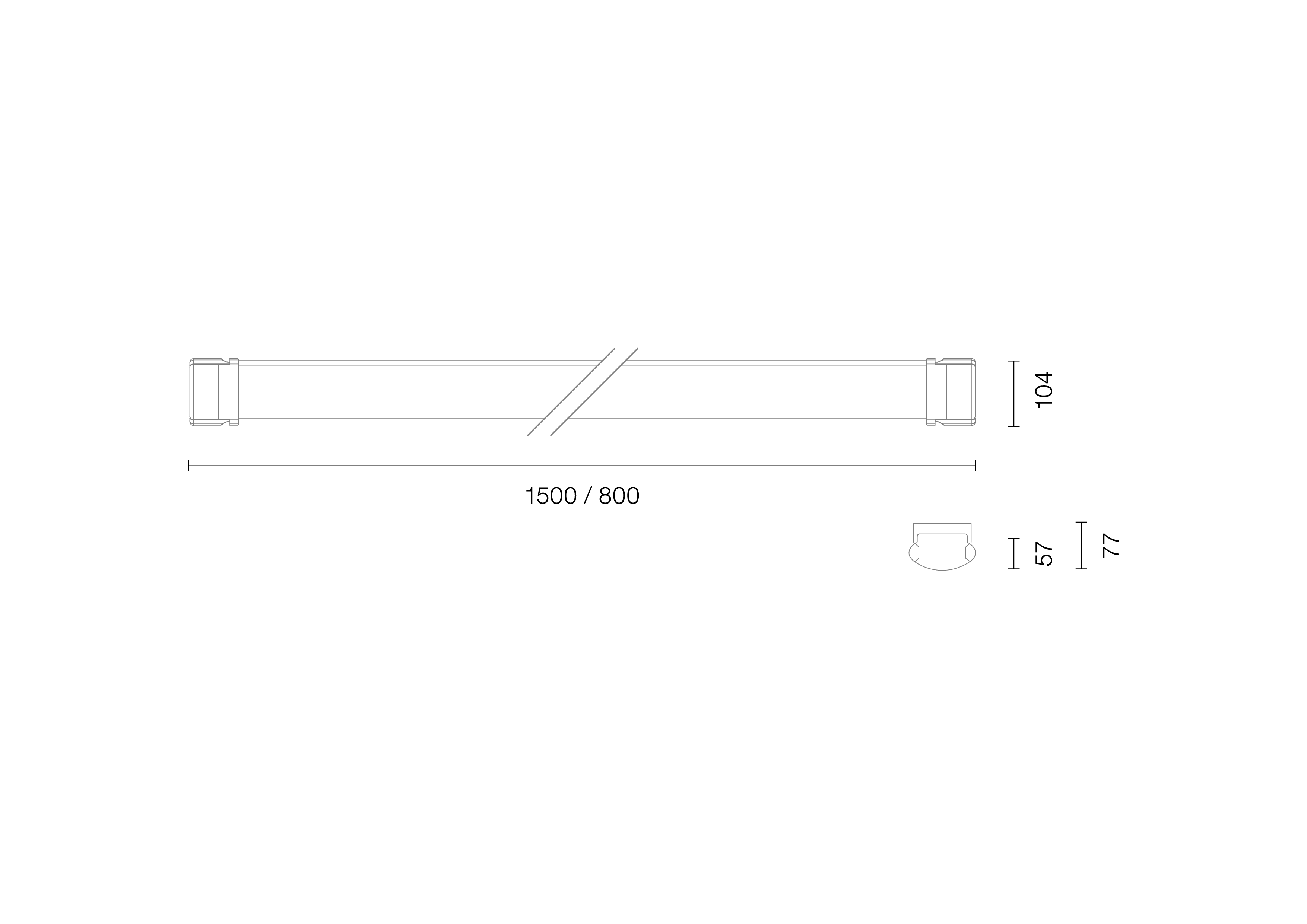 Lichtline LED-Feuchtraumleuchte 5000K 111550460011