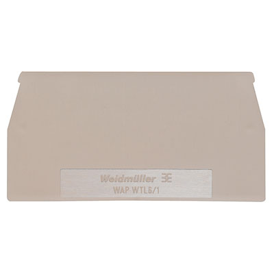 Weidmüller Abschlußplatte WAP WTL6/1 - 1068300000