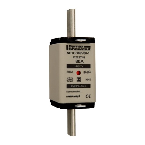 Mersen NH-Sicherungseinsatz SG Gr.1 gG 80A/690V KM NH1GG69V80-1 - B229748