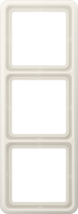 Jung Rahmen 3-Fach AC583MO - Mokka Glänzend, Für Schalter & Steckdosen, 84x226 Mm