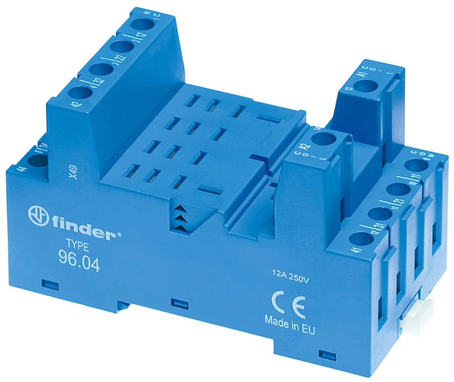 Finder Schraubfassung für Hutschiene 96.04