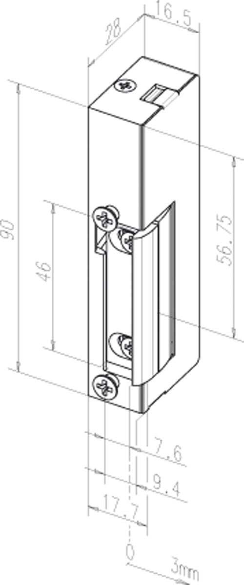 Assa Abloy effeff Elektro-Türöffner ohne Schließblech 19----------D11