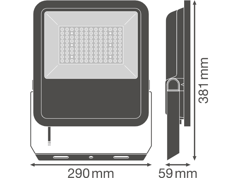 Ledvance LED floodlight FLOODLIGHT AREA 72 W 3000 K BK - 4058075539730