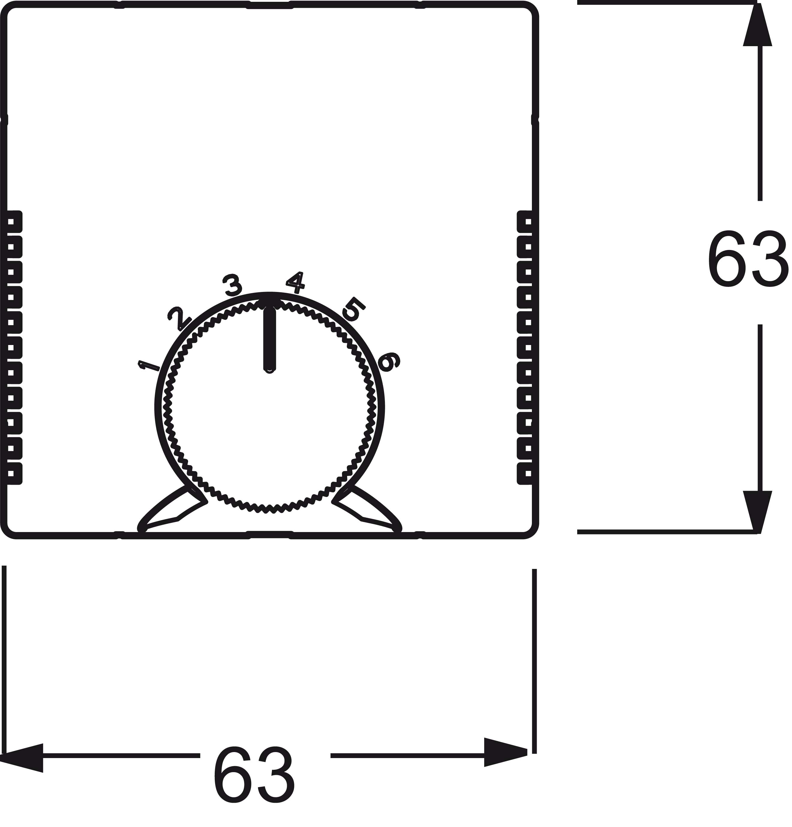 Busch-Jaeger Zentralscheibe stws mt f. Temp.-Regler 1794-884 - 2CKA001710A3884