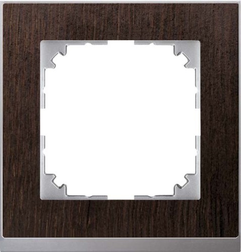 Merten Decor-Rahmen 1-fach Wenge/aluminium MEG4010-3671 - MEG4010-3671