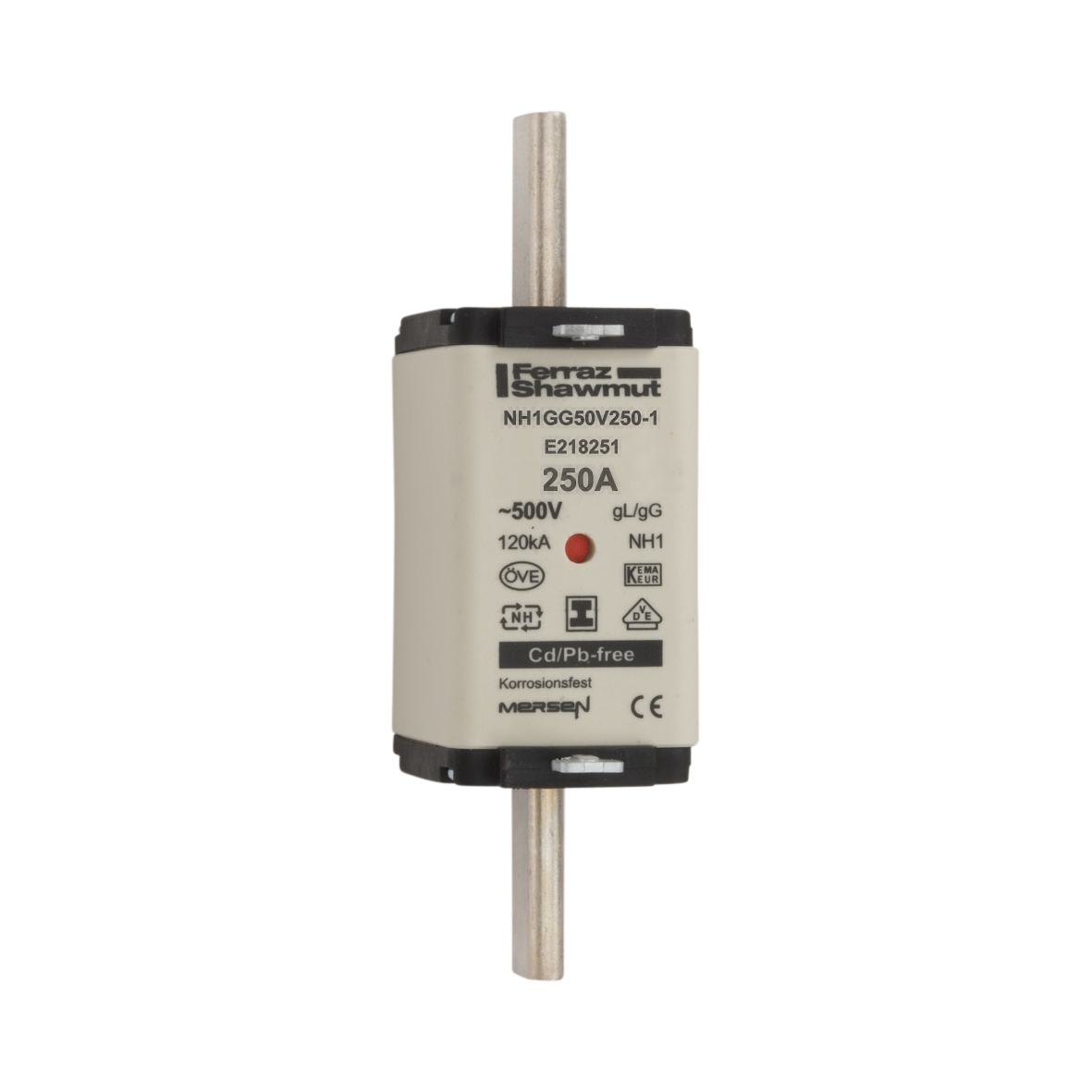 Mersen NH-Sicherungseinsatz SG Gr.1 gG 250A/500V KM NH1GG50V250-1