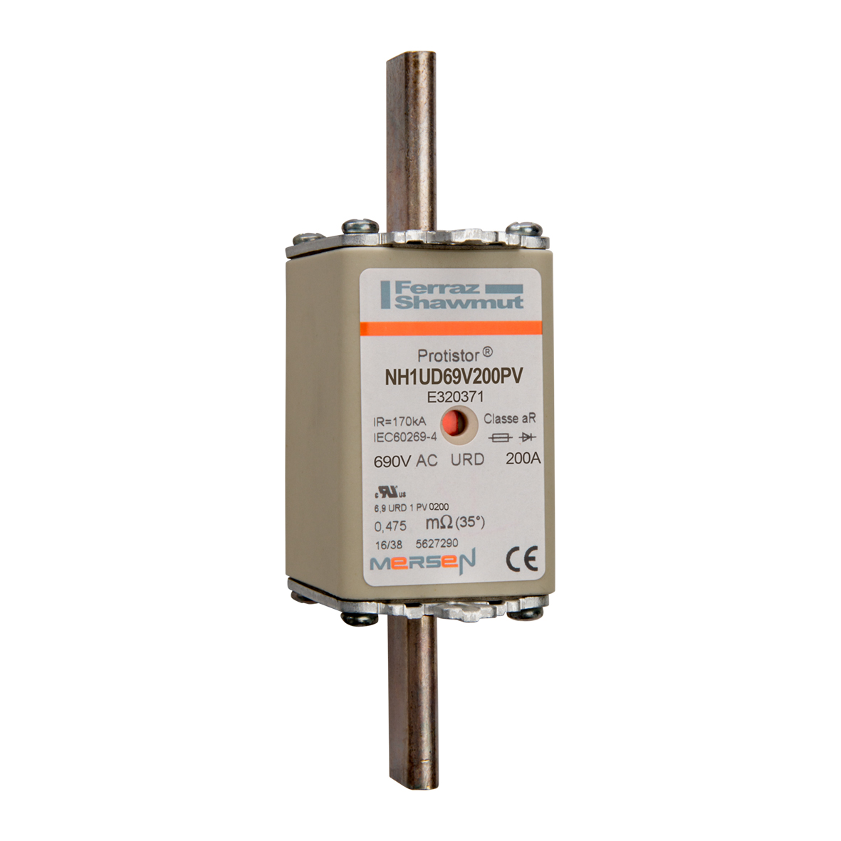 Mersen NH-Sicherungseinsatz HL Gr.1 gR 200A/690V FM NH1UD69V200PV