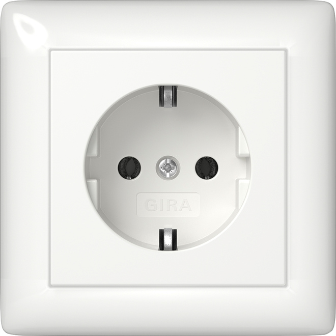 Gira Steckdose Vollpl. Reinweiß 444003 Gira Steckdose Vollpl. Reinweiß 444003