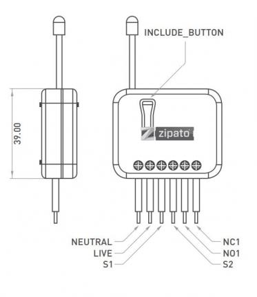 Zipato smart home wireless Module Motor Controller