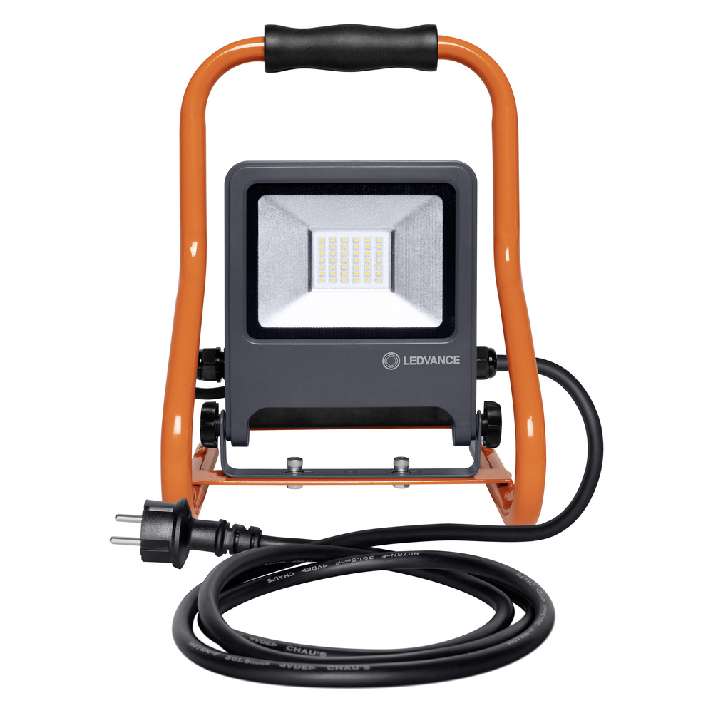 Ledvance Portable LED work light with built-in sockets WORKLIGHTS R-STAND SOCKET (GEN 2) 30 W/4000 K – 4058075321328