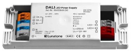 Lunatone Stromversorgung 700mA DALI LED CC DT6