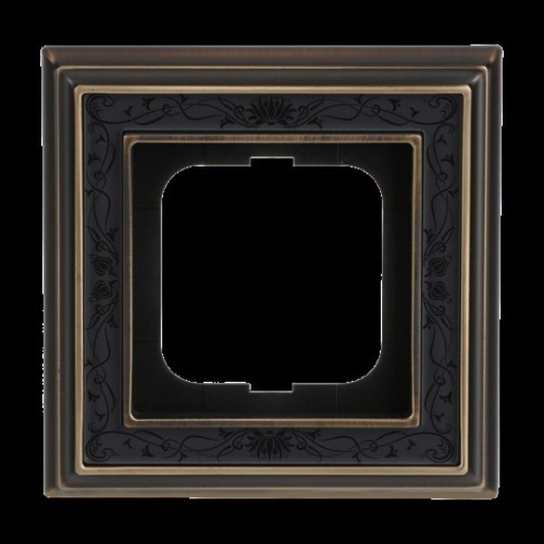 Busch-Jaeger Rahmen 1-fach ms/antik Dekor anth 1721-843 - 2CKA001754A4668