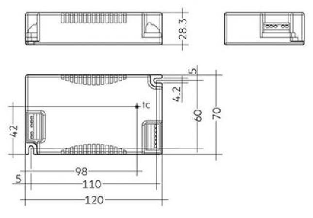 Tridonic LED-Treiber LCA 38W 350-1050mA 2xCH C PRE