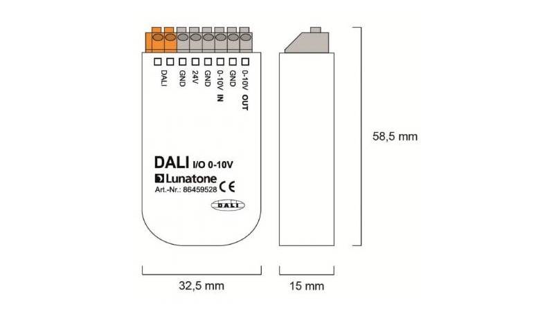 Lunatone DALI Steuermodul DALI I/O 0-10V