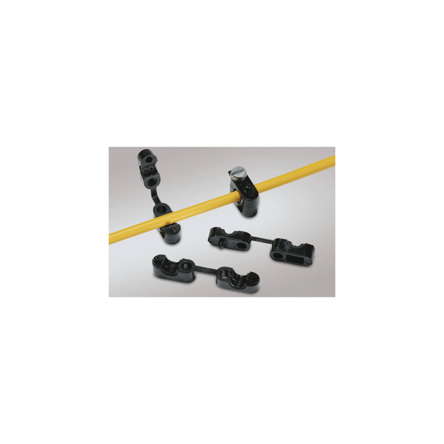 HellermannTyton Zugentlastungsschelle KK2-N66-BK
