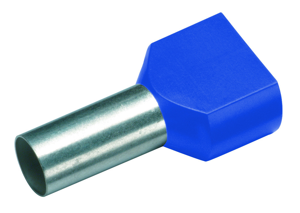 Cimco Werkzeuge Isol. Twin-Aderendhülse 2x2,5mm²x10mm,blau 187709