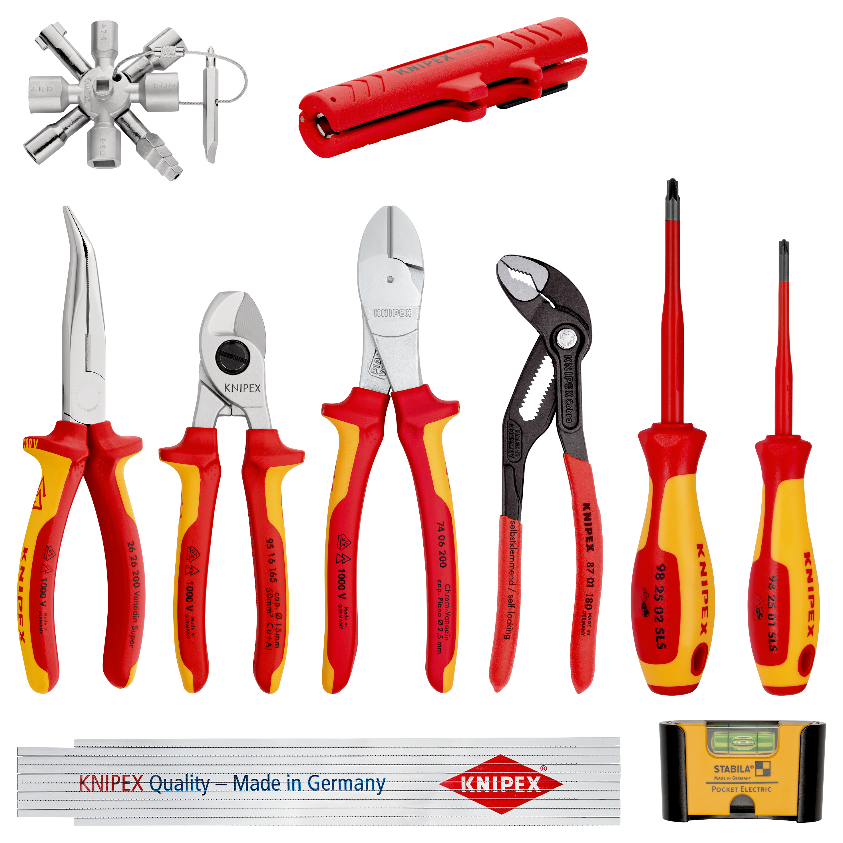 Knipex-Werk Erweiterungs-Set Elektro 10-teilig 00 20 90 V01