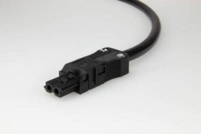 Adels Contact Connection cable socket 1m AC 164 ALSB/215 100 black