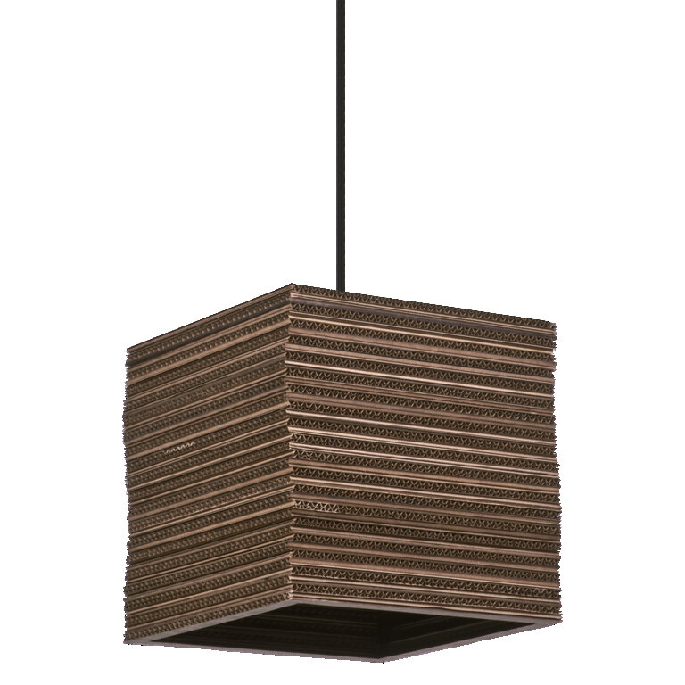 LEDVANCE Decor Cardboard Square Pendant E27 Brown - 4058075837362