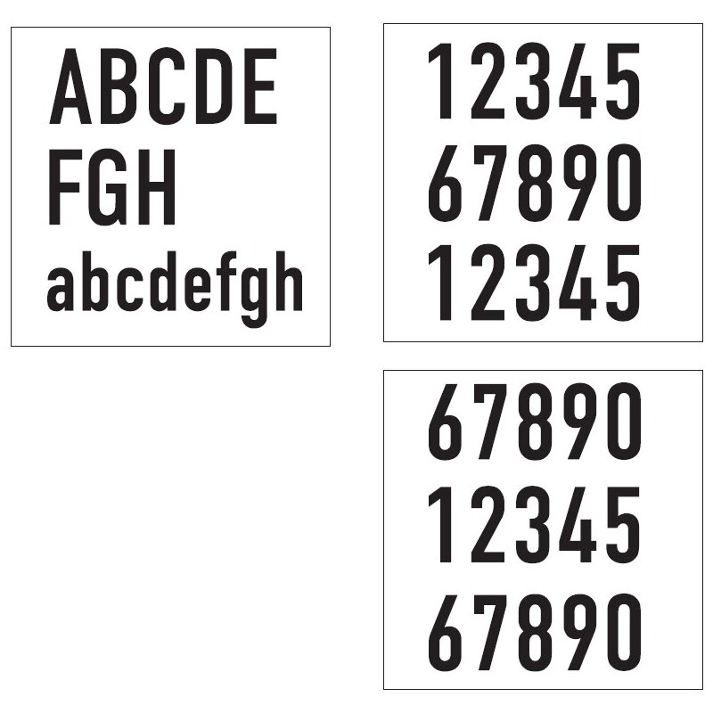 Hausnummernset_fuer_DOTLUX_LED-Hausnummernleuchte_WALLsquare DOTLUX Hausnummernset fuer DOTLUX LED-Hausnummernleuchte WALLsquare - 4751
