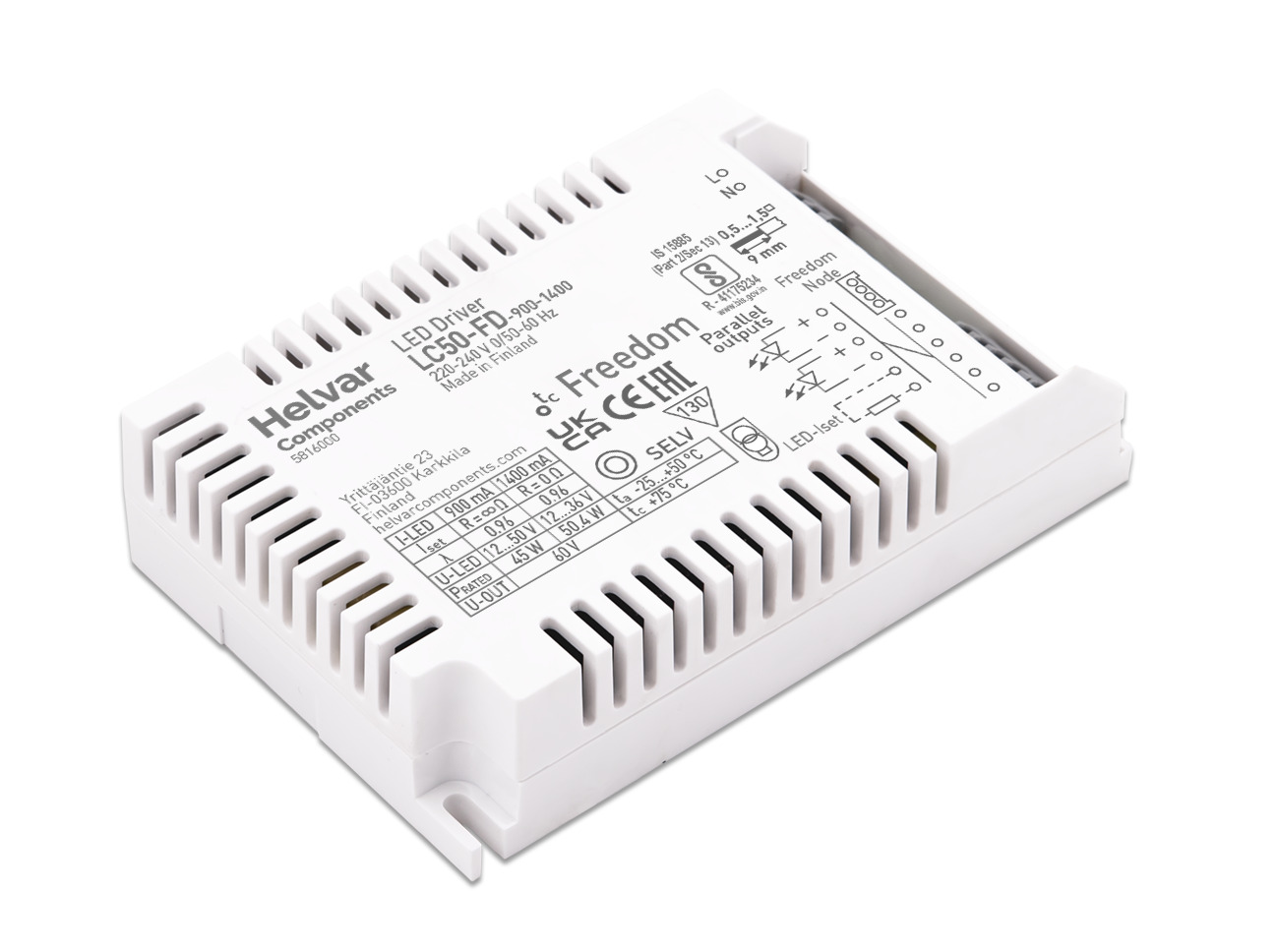 Helvar LED-Treiber LC50-FD-900-1400 - 5816000