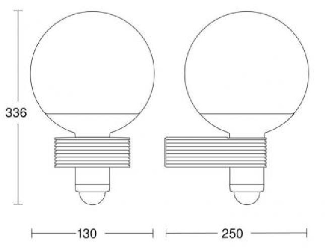 Steinel LED-Außenleuchte L 400 S WS