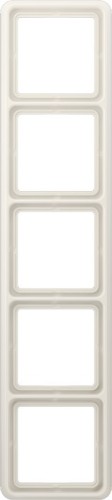 Jung Rahmen 5-fach ws waage/senkrecht CD 585 W - CD585W