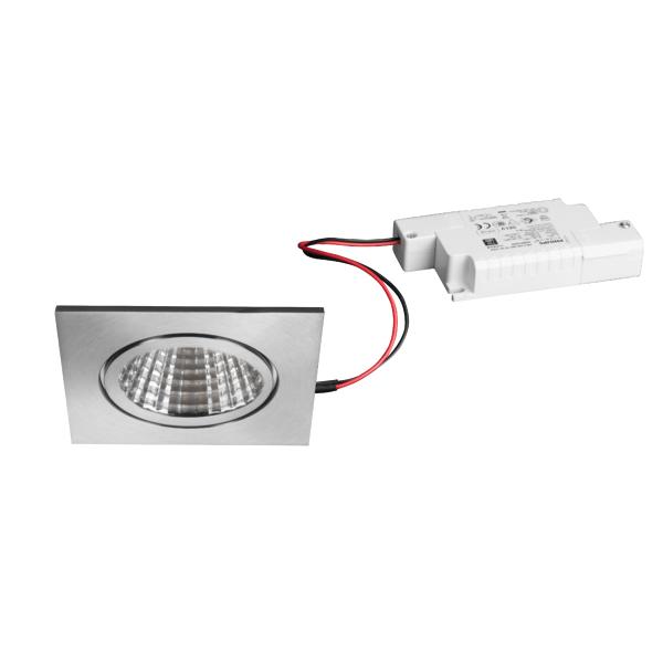Brumberg recessed LED downlightset, V4A, IP54, phase cut - 39376423