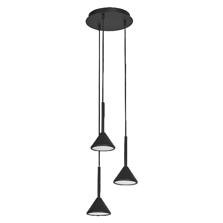 LEDVANCE Decor Fuji 3XPendant PL 13W 930 Black - 4058075841840