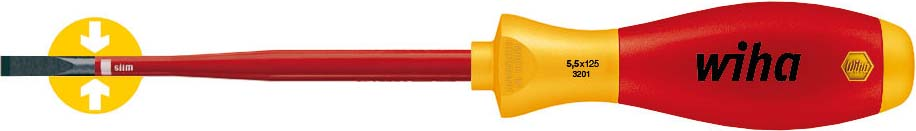Wiha Schlitz Schraubendreher SoftFinish electric SB320104010001