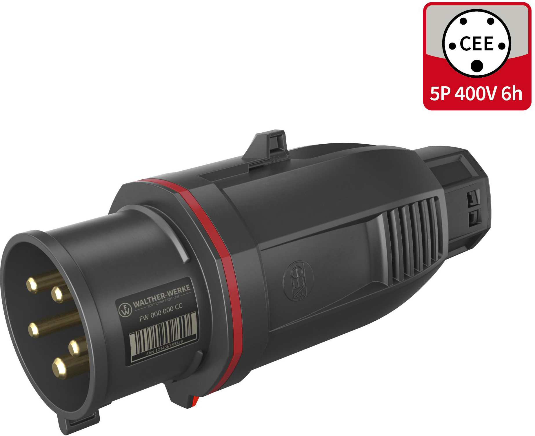 Walther Werke CEE NEO Stecker One-Touch 32A 5P 6h FW230506CC