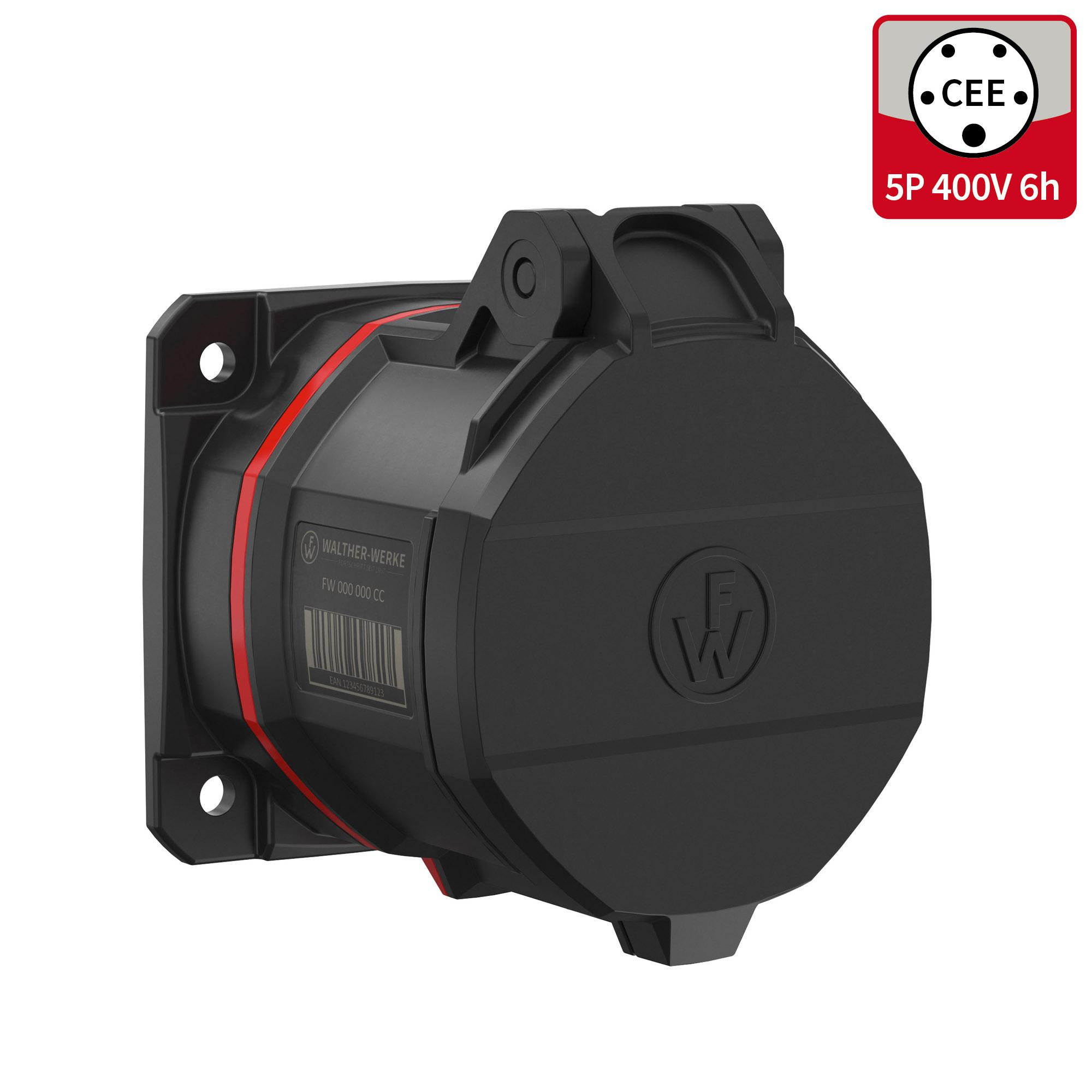 Walther Werke CEE NEO Anbaudose gerade 32A 5P 6h FW430506SK