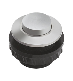 Grothe Klingeltaster rund 11,5mm Knopf alu, Hülse alu PROTACT 410 AL